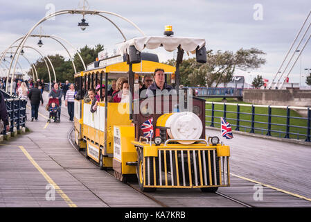 La gare de Southport pier. Banque D'Images