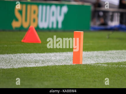 Londres, Royaume-Uni. Sep 24, 2017. Le stade de Wembley, Londres, Angleterre ; NFL International Series, un jeu ; Baltimore Ravens contre Jacksonville Jaguars ; (Photo par Glamourstock glamourstock) : Crédit/Alamy Live News Banque D'Images