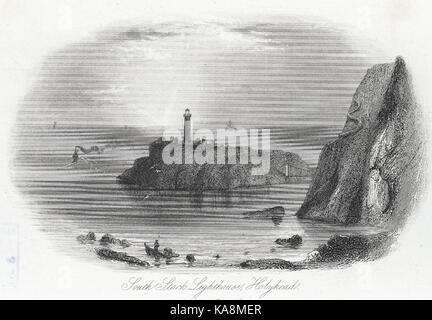 Phare de South Stack, Holyhead Banque D'Images