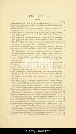 La Canadian Naturalist and quarterly journal of science BHL7312371 Banque D'Images