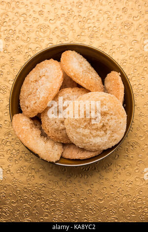 Stock photo de anarsa qui est un authentique pâtisserie maharashtrian-comme lave surtout réalisés dans la période des fêtes dans le Maharashtra et du Bihar, selec Banque D'Images