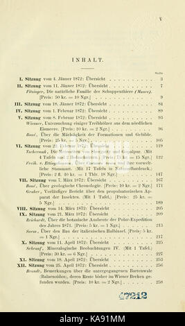 Sitzungsberichte der Kaiserlichen Akademie der Wissenschaften. Naturwissenschaftliche Mathematisch Classe BHL8522811 Banque D'Images