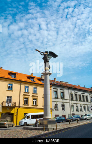 Uzupio Angelas, Uzupis Angel, Uzupio Respublika, quartier Uzupis, Vilnius, Lituanie Banque D'Images