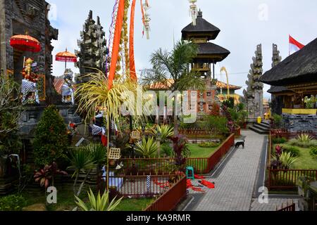 Temple Pura Batur Kintamani, sur le mont Batur, Bali Banque D'Images