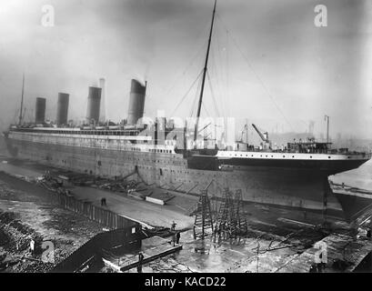 RMS Titanic en cale sèche Thompson Banque D'Images