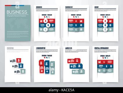 Éléments de couleur pour l'infographie Illustration de Vecteur