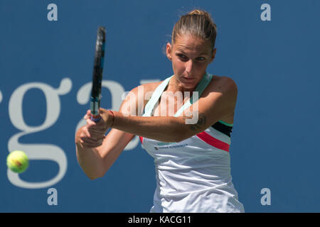 Karolina pliskova (CZE) de la compétition à l'US Open Tennis Championships 2017 Banque D'Images