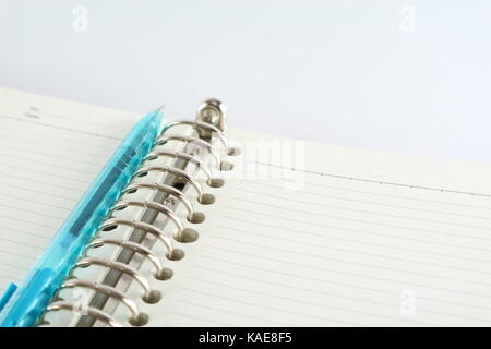 carnet et stylo Banque D'Images