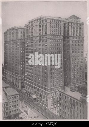 Les bâtiments du terminal d'Hudson, sur la rue de l'Église, entre Cortlandt et Fulton Street, sont des structures, et forment ensemble… Banque D'Images