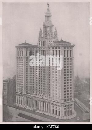 Le nouvel édifice municipal, sur park row, en face du parc de l'Hôtel de Ville, achevé en 1913. Il contient des bureaux pour les différentes ville dep… Banque D'Images