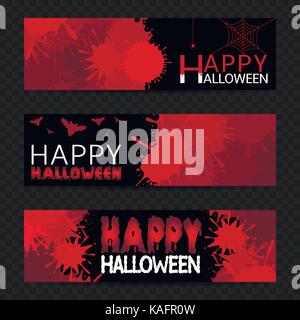 Happy Halloween banners Illustration de Vecteur