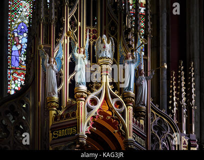 St Cuthbert's chapelle à l'Augustus Pugin conçu Ushaw College dans le comté de Durham Banque D'Images