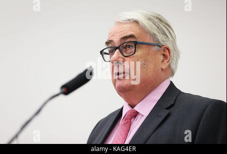 Le juge en chef Frank Clarke fait un discours à l'occasion de la prochaine année et son contour juridique et judiciaire à des priorités les quatre cours à Dublin. Banque D'Images