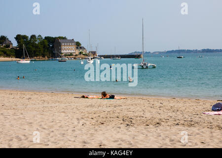 Plage de bretagne, St Jacut de la mer Banque D'Images