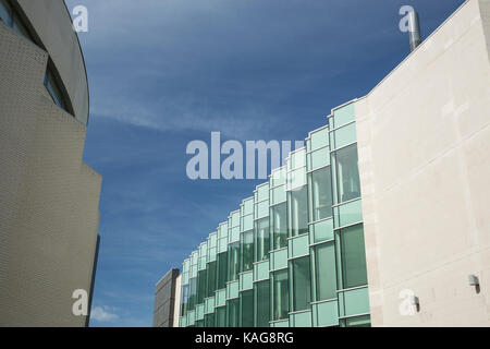 John Lennon art & Design building home à Liverpool John Moores University's school of art and design à Liverpool, Merseyside, Royaume-Uni Banque D'Images