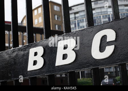 BBC Television Center. Shepherds Bush, à l'ouest de Londres. Banque D'Images