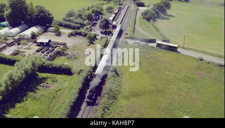 Train à vapeur- station de Bodiam, Kent & East Sussex Railway Banque D'Images