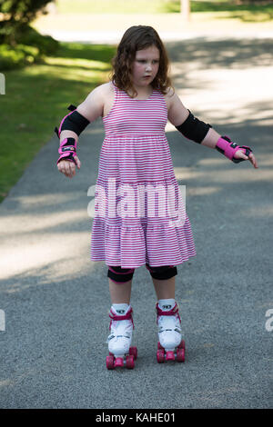 Roller fille avec protection