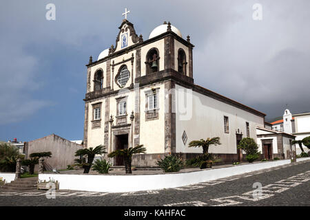 Église Nossa Senhora do Rosario, lajes das Flores, l'île de Flores, Açores, Portugal Banque D'Images