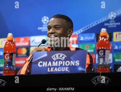 Lisbonne, Portugal. 26 septembre 2017. Joueur du Nélson Semedo portugais, lors d'une conférence de presse au stade Alvalade de Lisbonne, la veille du conflit contre le portage de Lisbonne sur la scène du groupe de la Ligue des Champions de l'UEFA 2017-18e. (Photo: Libia FLORENTINO/BRÉSIL PHOTO PRESSE) crédit: Brésil photo Press/Alay Live News Banque D'Images