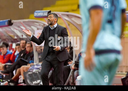 Monaco, France. 26 sep, 2017. sergio conceicao (entraîneur du FC Porto) au cours de la Ligue des champions match entre l'AS Monaco et le FC Porto dans le stade Louis II à Monaco, vendredi 26 septembre 2017 Crédit : norbert scanella/Alamy live news Banque D'Images