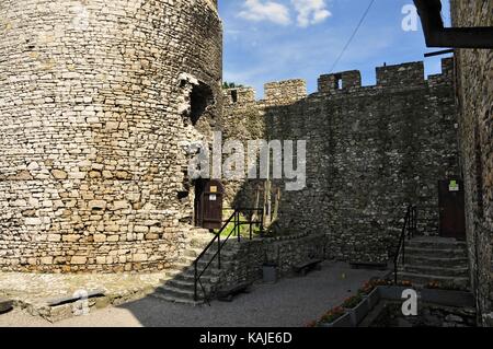 Château de Bedzin, voïvodie de Silésie, Pologne. Banque D'Images