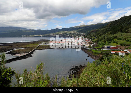 Bay l'île de Pico-lages Europe Portugal Açores Banque D'Images