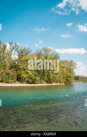 Aare à Berne, l'atmosphère d'automne Banque D'Images