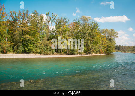 Aare à Berne, l'atmosphère d'automne Banque D'Images