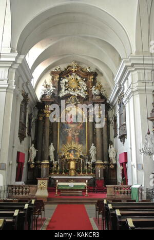 Voir l'autel de l'intérieur Alser Alser Strasse, Kirche, Vienne, Autriche Banque D'Images