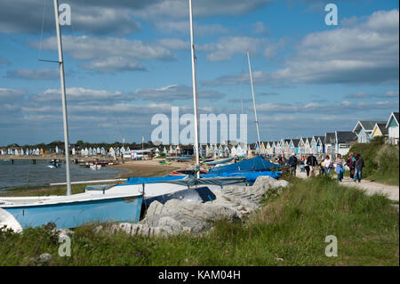 Hengistbury Head et Christchurch harbour, dorset, uk Banque D'Images