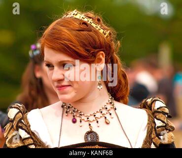 Reine de la renaissance faire washington, août, 2010. Banque D'Images