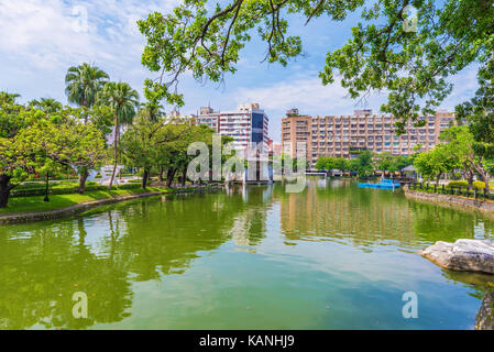 Vue panoramique sur le lac à Taichung park Banque D'Images