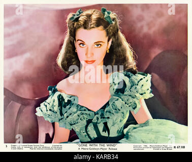 Vivien Leigh (1947-1967) jouant Scarlet O'Hara dans Autant en emporte le vent (1939) réalisé par Victor Fleming et George Cukor. Vivien Leigh a remporté la meilleure actrice dans un rôle principal dans le 1940 Academy Awards pour son rôle dans cette épopée roman historique film adapté de Margaret Mitchell's 1936 roman. Banque D'Images