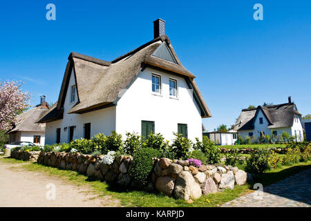 Poel, chalets dans village timmen sur l'île de Poel, ferienhaeuser dans timmendorf auf der Insel Poel Banque D'Images