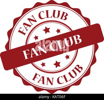 Fan Club red stamp illustration Illustration de Vecteur