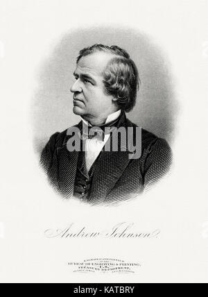 Andrew JOHNSON (1808-1875) 17ème Président des États-Unis vers 1860 Banque D'Images