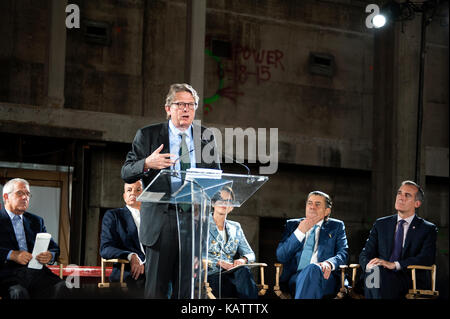 Los Angeles, USA. 27 Sep, 2017. Kerry Brougher, directeur du Musée, à la conférence de presse à l'Academy Museum of Motion Pictures en construction à Los Angeles et l'achèvement est prévu pour 2019 Crédit : Robert Landau/Alamy Live News Banque D'Images