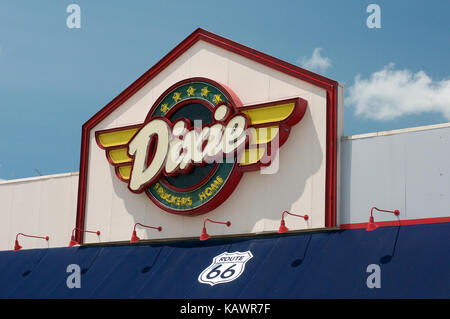 Dixie truck stop sur la route 66 Banque D'Images