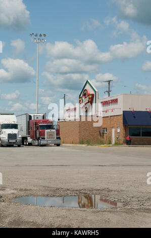 Dixie truck stop sur la route 66 Banque D'Images