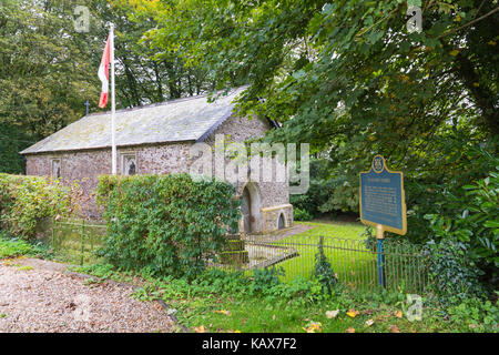 La chapelle Wolford la sépulture de John Graves Simcoe, premier lieutenant-gouverneur du Haut-Canada, à Honiton, Devon, Royaume-Uni en septembre Banque D'Images