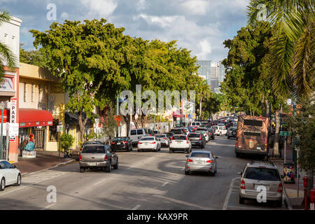 Miami, en Floride. Calle Ocho (8e Rue), Little Havana. Banque D'Images