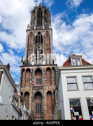 Tour d'église Dom XIVe siècle dans la ville d'Utrecht, pays-Bas Banque D'Images