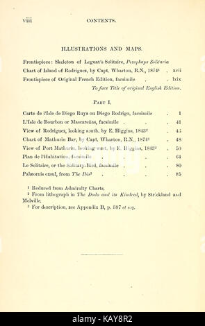 Le voyage de François Leguat de Bresse, à Rodriguez, Maurice, Java, et le Cap de Bonne Espérance (page viii) BHL25351047 Banque D'Images