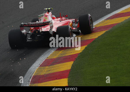 Grand Prix de Formule 1 belge - Journée de la course avec: Kimi Räikkönen, (RAIKKONEN) où: Stavelot, Ardennes, Belgique quand: 27 août 2017 crédit: ATP/WENN.com Banque D'Images