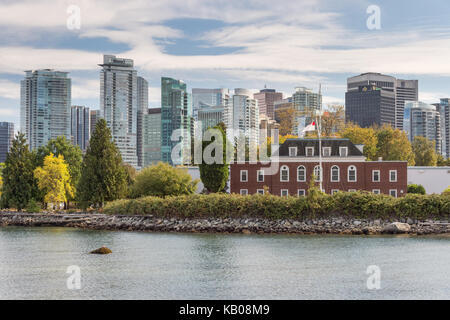 Vancouver (Colombie-Britannique) Canada - 12 septembre 2017 : Musée naval de H.M.C.S. Découverte dans le parc Stanley Banque D'Images