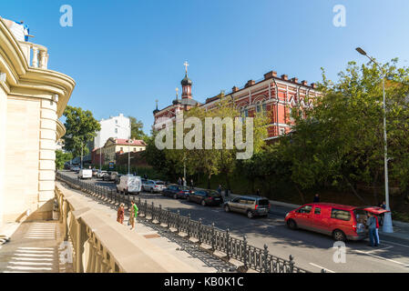 Moscou, Russie - août 31,2017. église de nom de l'icône de Kazan de la Mère de Dieu dans le monastère de noël-vierge Banque D'Images