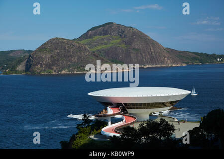 Musée d'art contemporain Niterói, Niteroi, Rio de Janeiro, Brésil, Amérique du Sud Banque D'Images