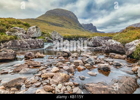 Russell Burn, APPLECROSS, Bealach na Ba, Highlands, Écosse, Royaume-Uni Banque D'Images