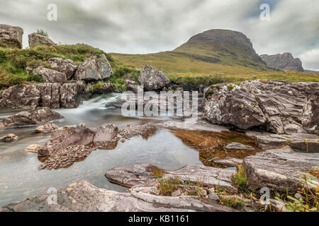 Russell Burn, APPLECROSS, Bealach na Ba, Highlands, Écosse, Royaume-Uni Banque D'Images